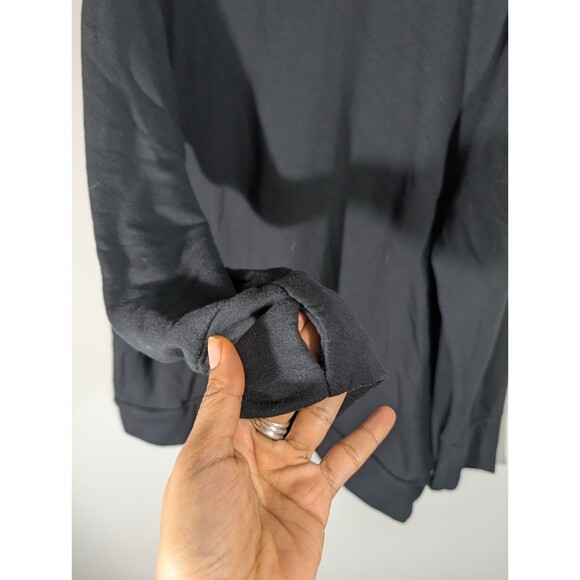 Aerie Offline Womens Black Oversized Hoodie Sz L Grunge Gothic Streetwear Casual - Picture 5 of 7